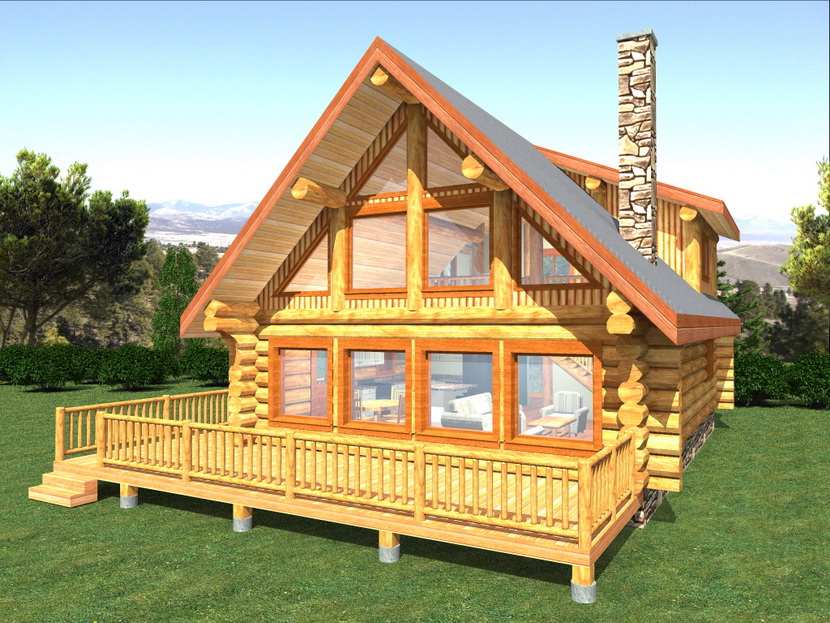 Copper Island Log Home B