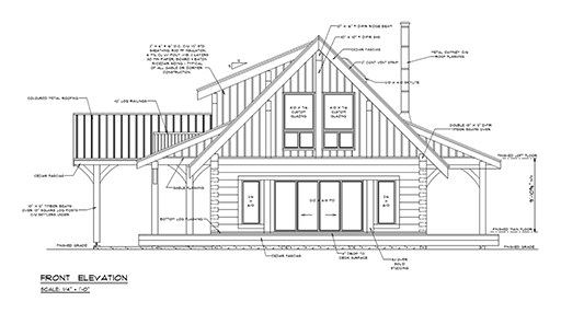 Log home building architectural plans-Special Offer