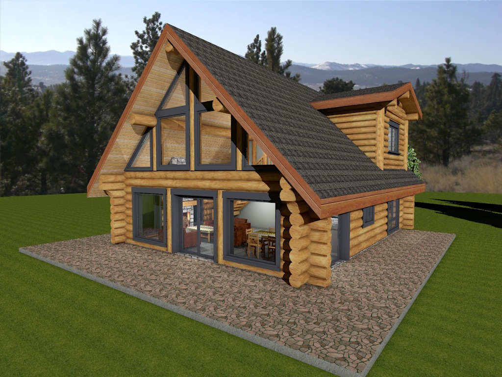 Horseshoe Bay Log House Plans Log Cabin BC Canada