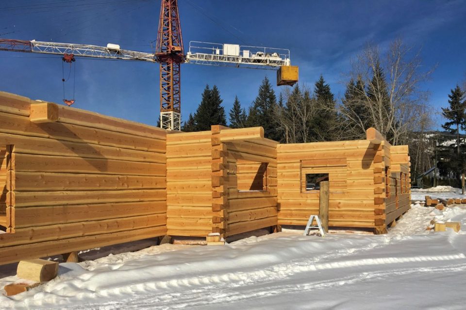 Dovetail Log Construction Outside