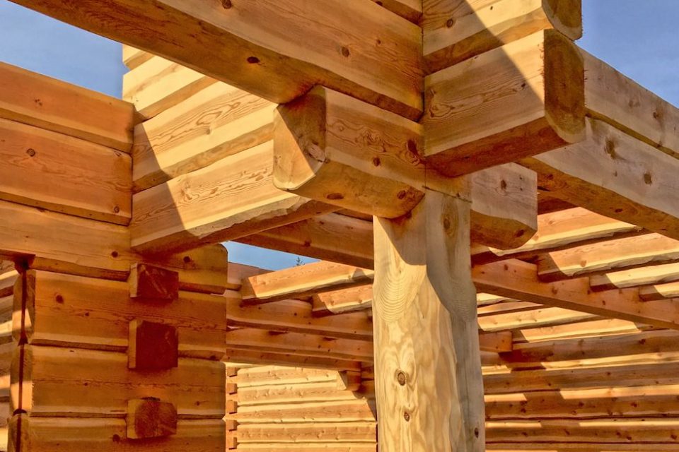 Dovetail Log House Construction Detail 2