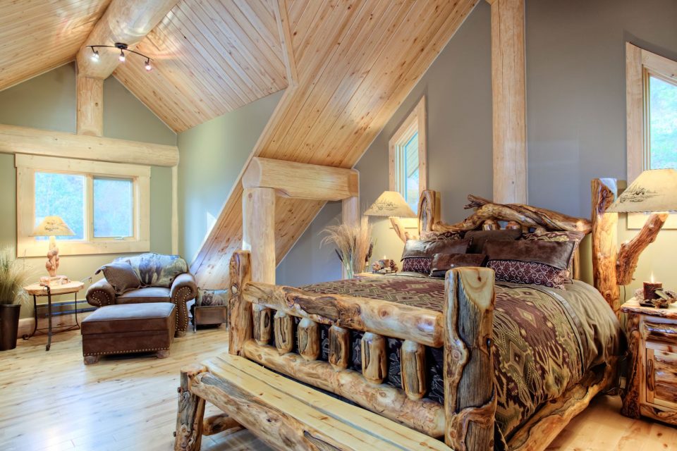 Log Cabin Bedroom