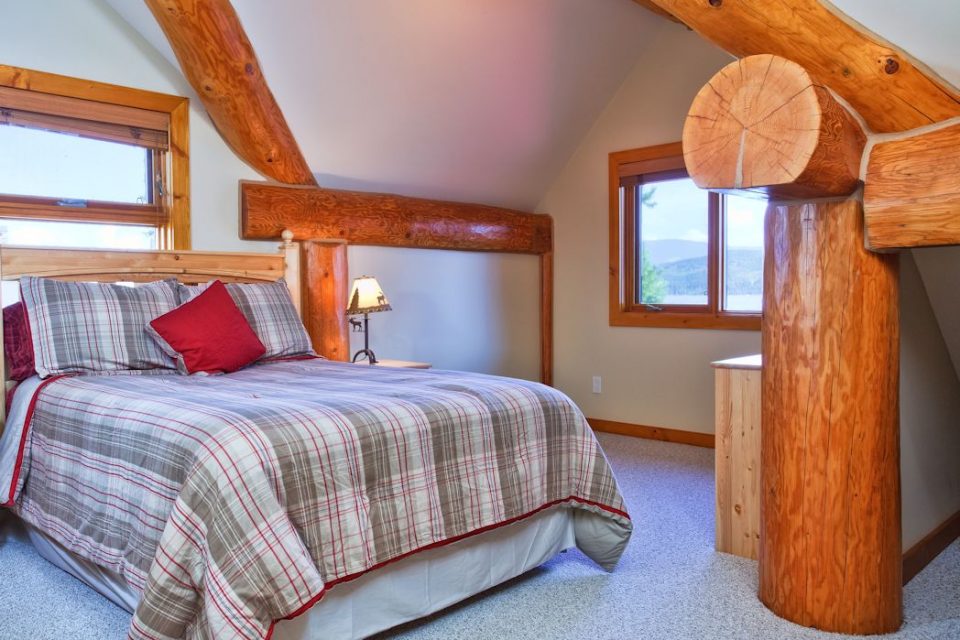 Log Cabin Loft Sleeping Area