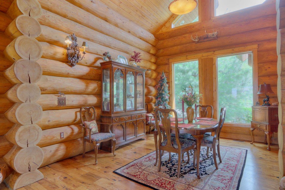 Log Home Interior Dining