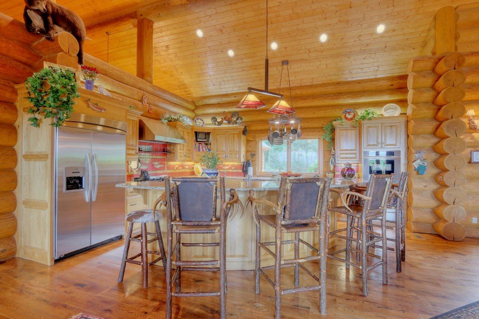 Log Home Kitchen 