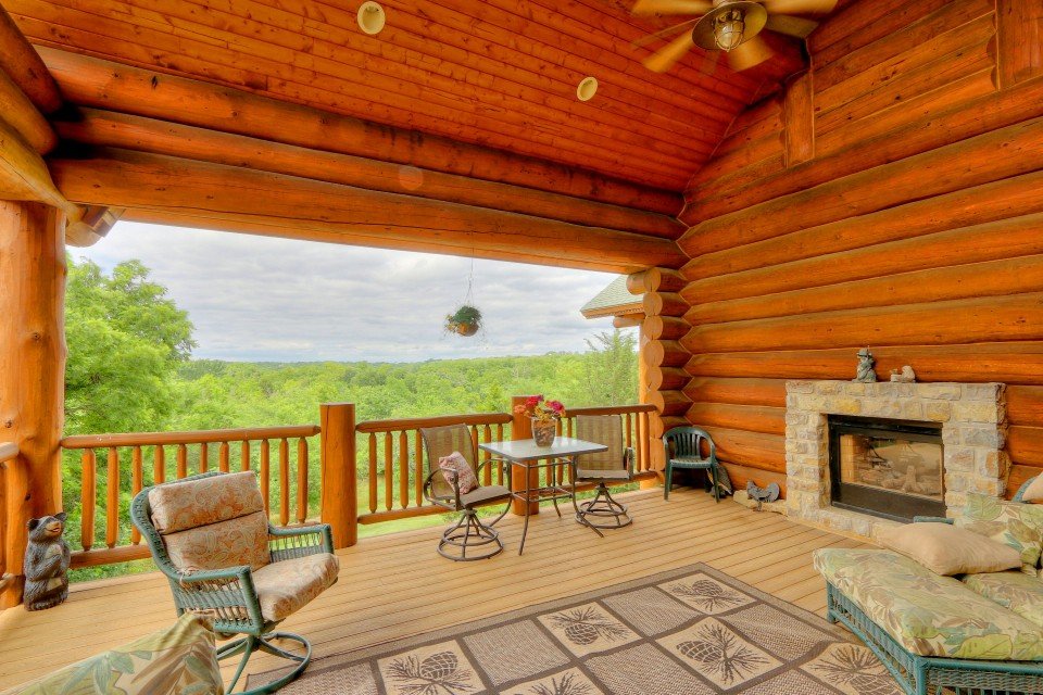 Log Home Porch