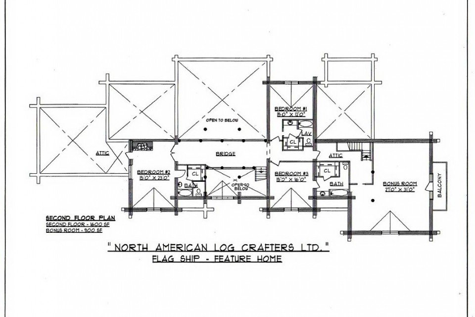 Log House Loft Plan