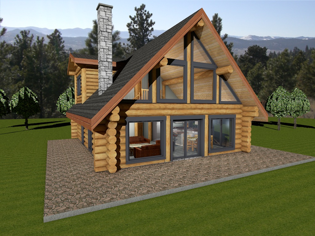 Horseshoe Bay Log House  Plans  Log Cabin BC Canada  