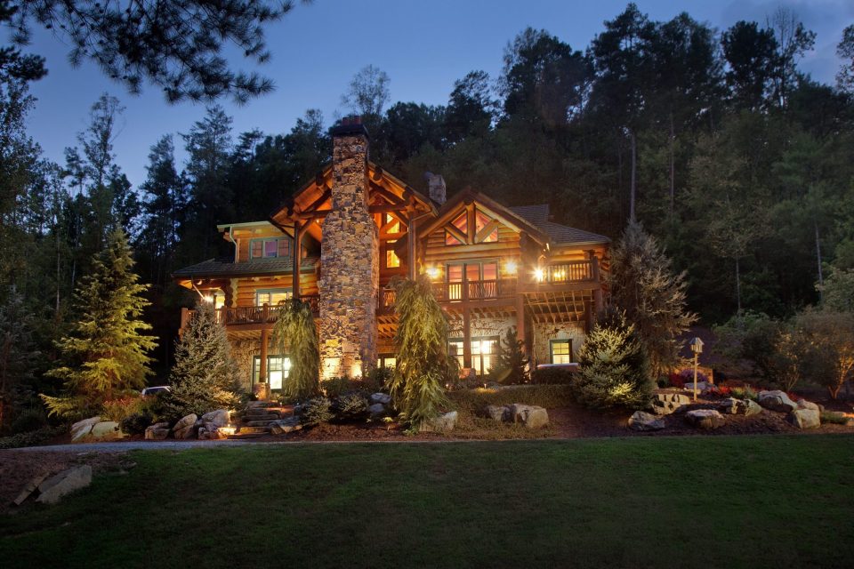 Log Lodge Exterior